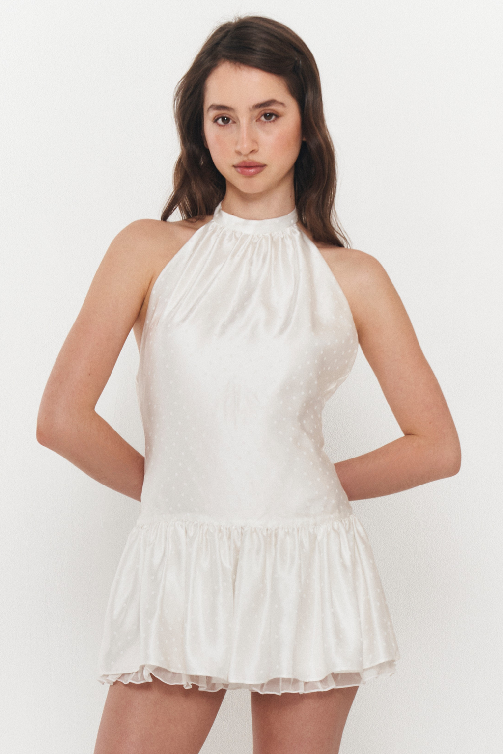 Angel Energy Silk Mini Dress