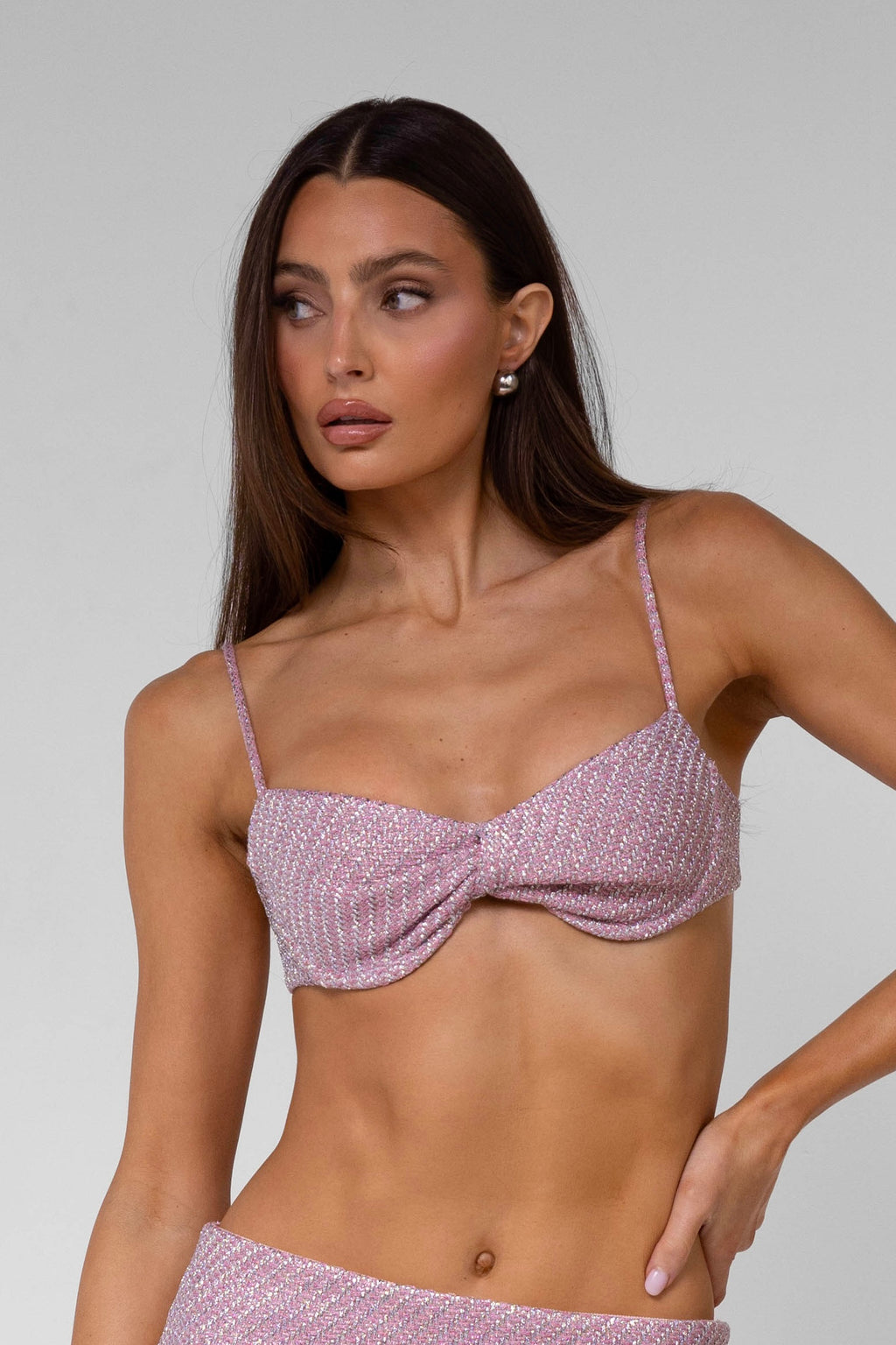 Lurex Tweed Bralette image 0