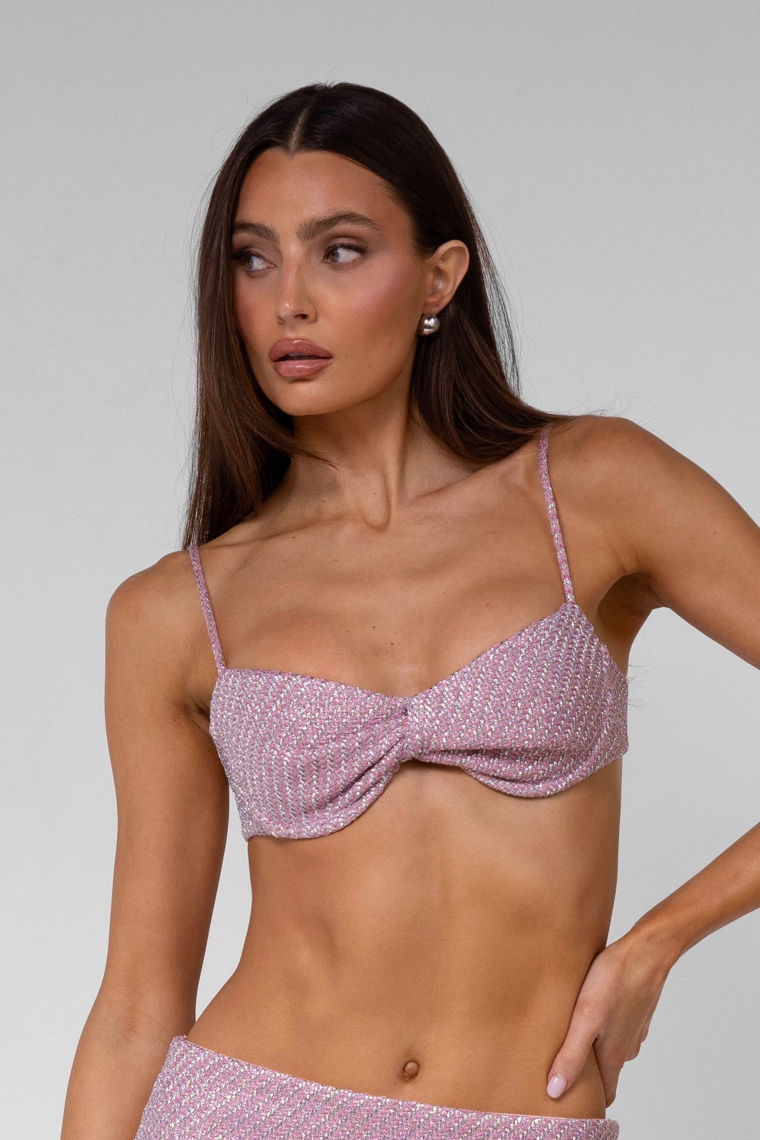 Lurex Tweed Bralette image 0