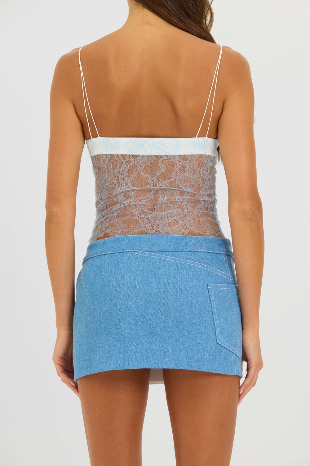 Sugar Blue Lace Top