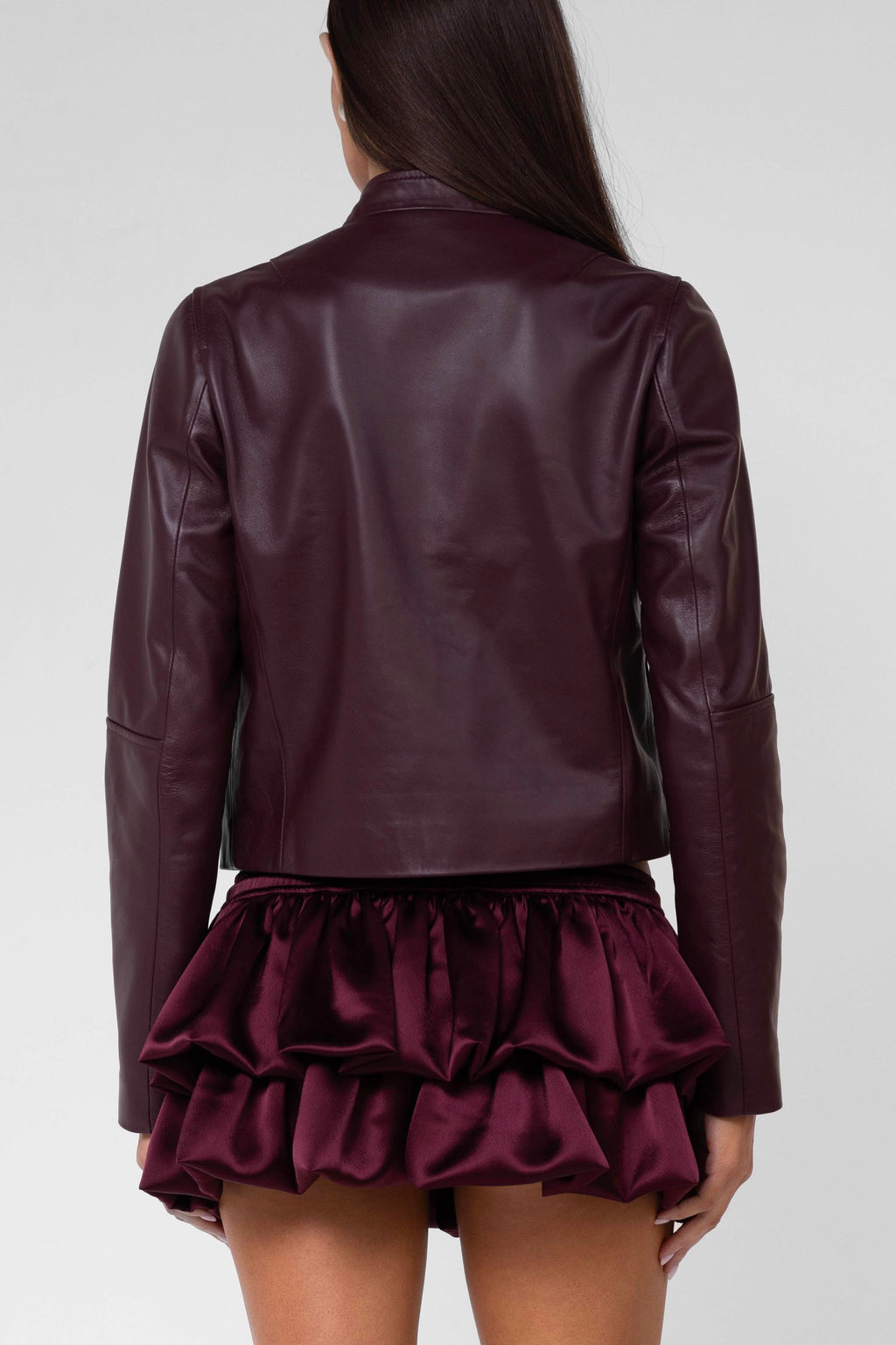 Burgundy Leather Jacket