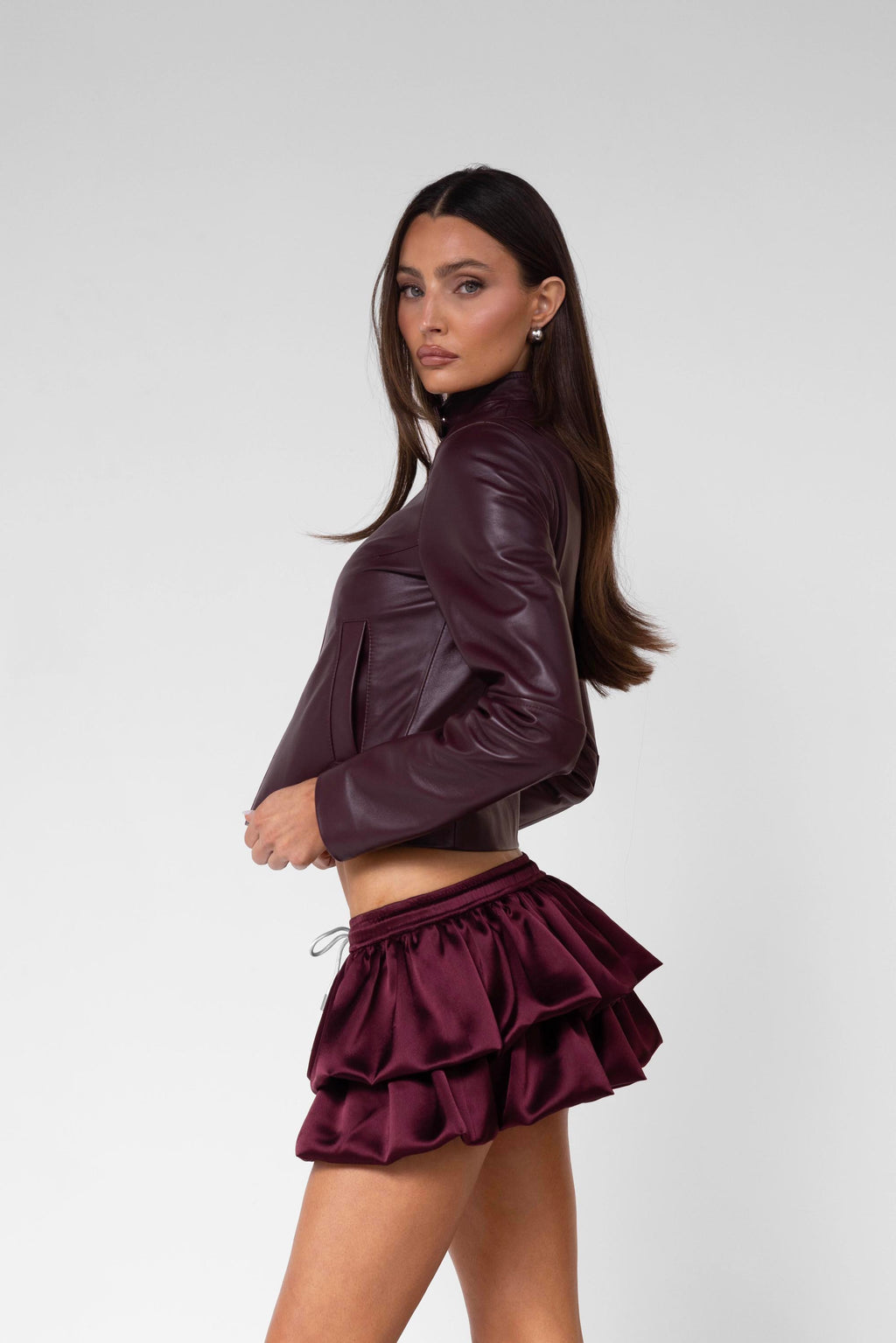 Burgundy Leather Jacket