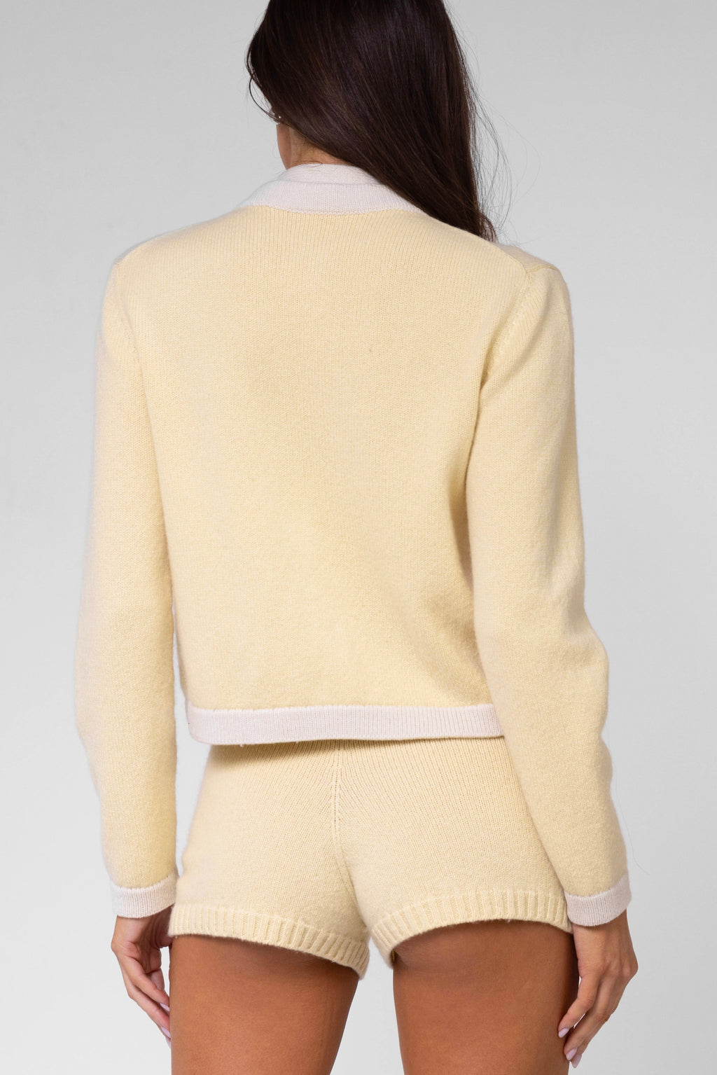 Yellow Cashmere Cardigan image 4